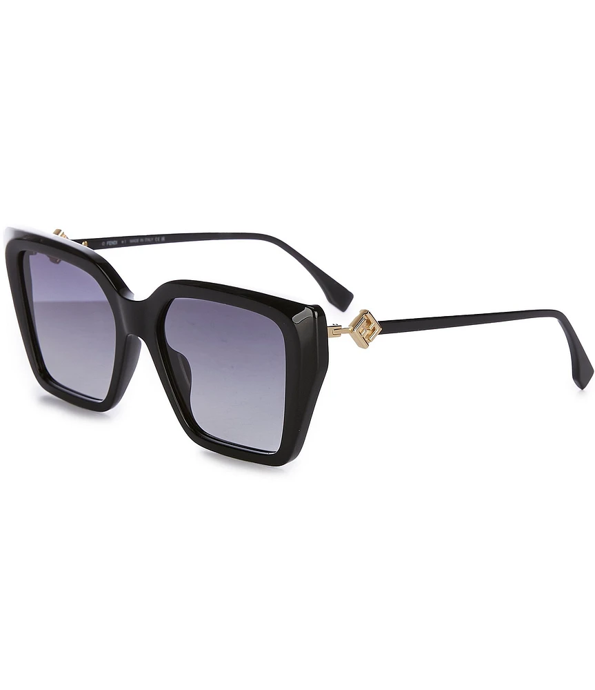 FENDI Women's FF Diamonds 54mm Square Sunglasses
