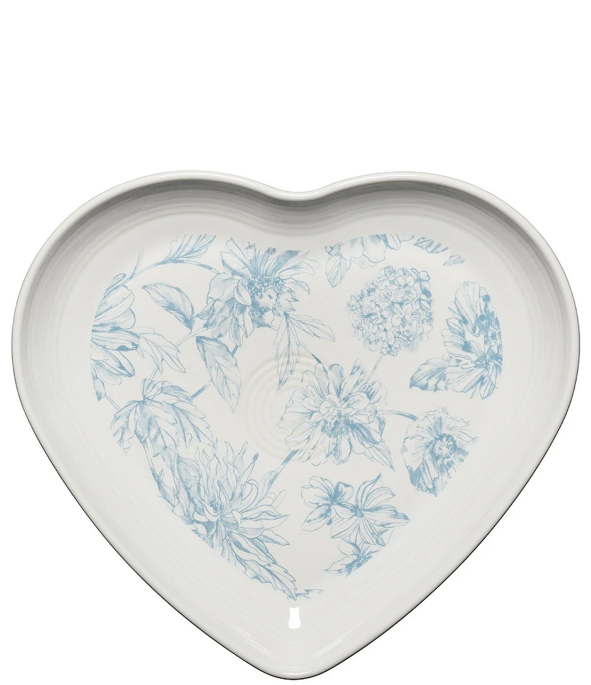 Fiesta Botanical Floral Collection Heart Shaped Plate