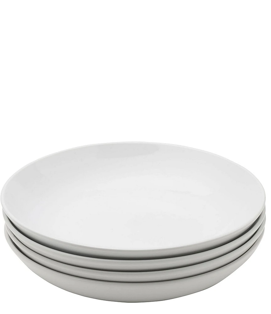 Fitz and Floyd Everyday White Dinner Bowls, Set of 4