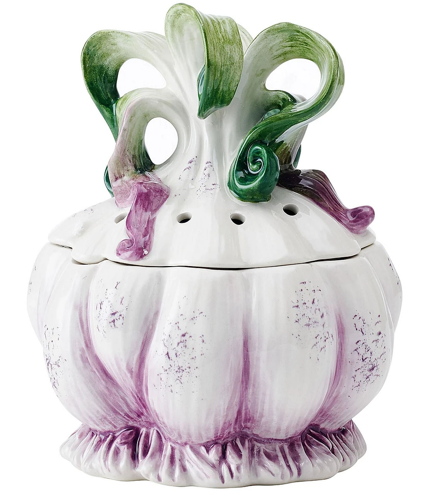 Fitz and Floyd Sicily Green Garlic Keeper