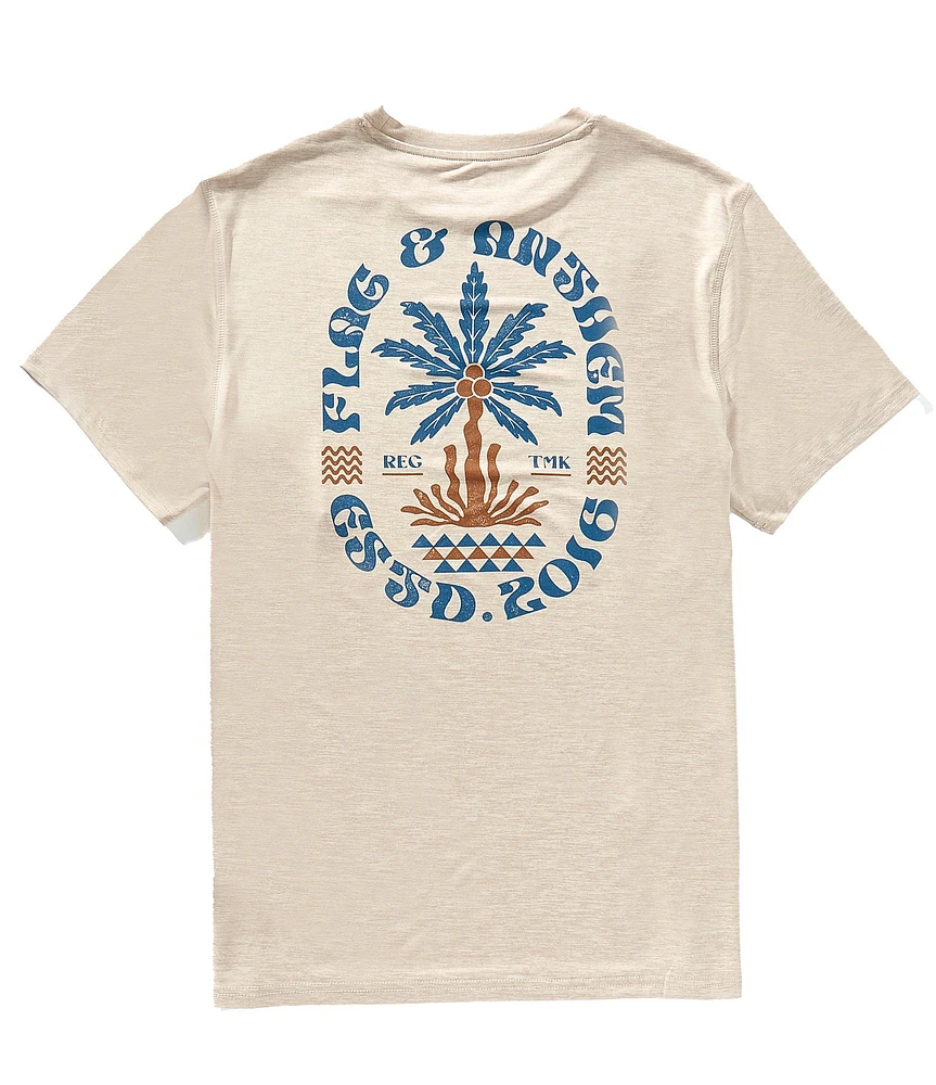 Flag and Anthem Leafy Palm Short Sleeve T-Shirt