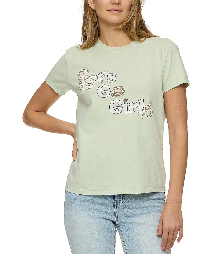 Flag and Anthem Lets Go Girls Graphic T-Shirt