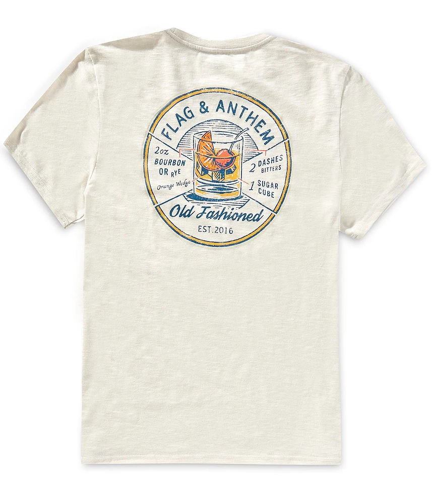 Flag and Anthem Old Fashioned Short Sleeve Slub T-Shirt