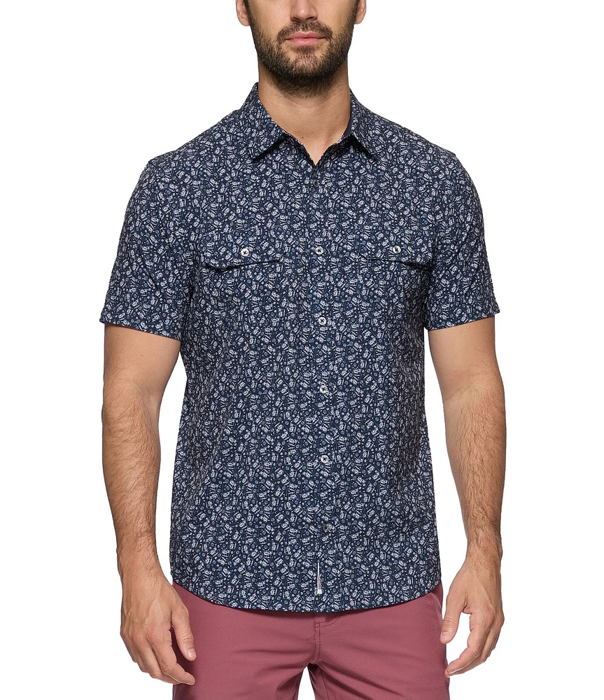 Flag and Anthem Sutherland MadeFlex UPF Performance Printed Short Sleeve Shirt
