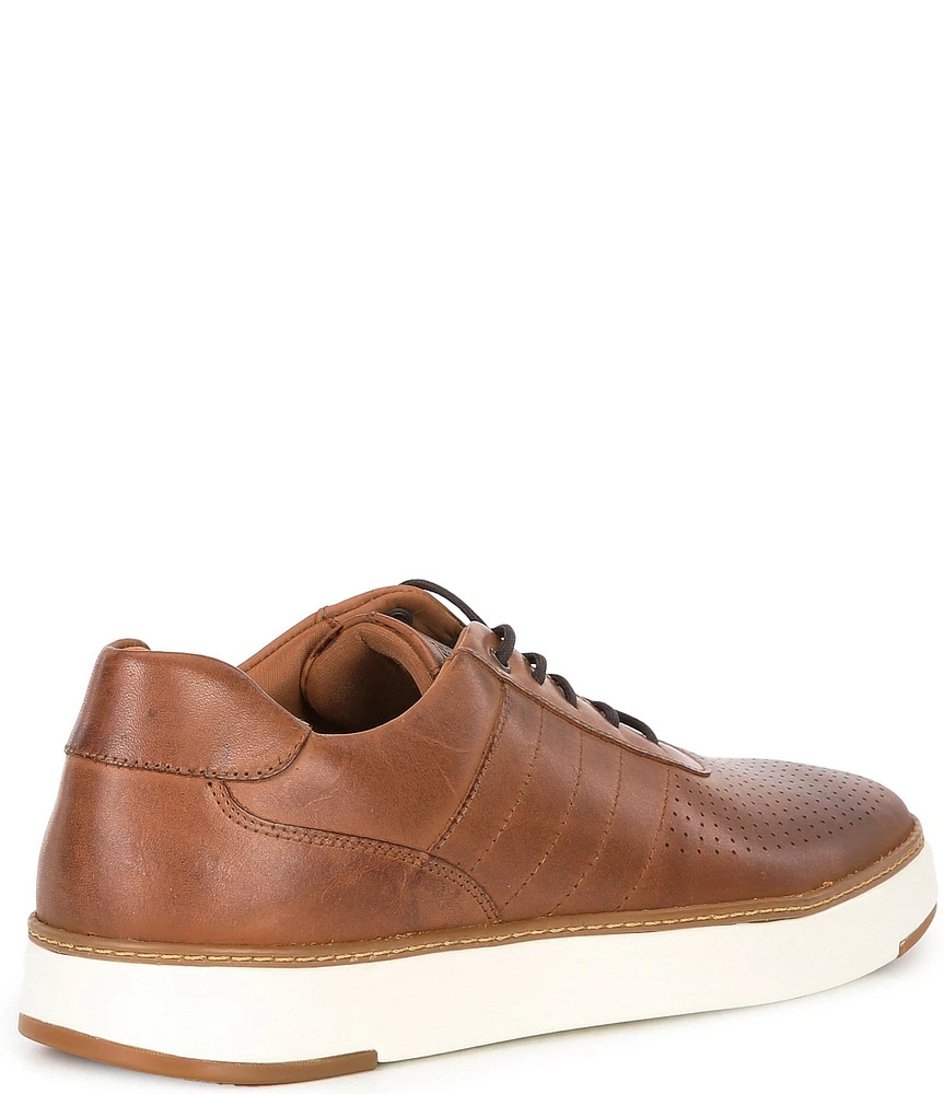 Flag LTD. Men's Stafford Perforated Leather U Throat Sneakers