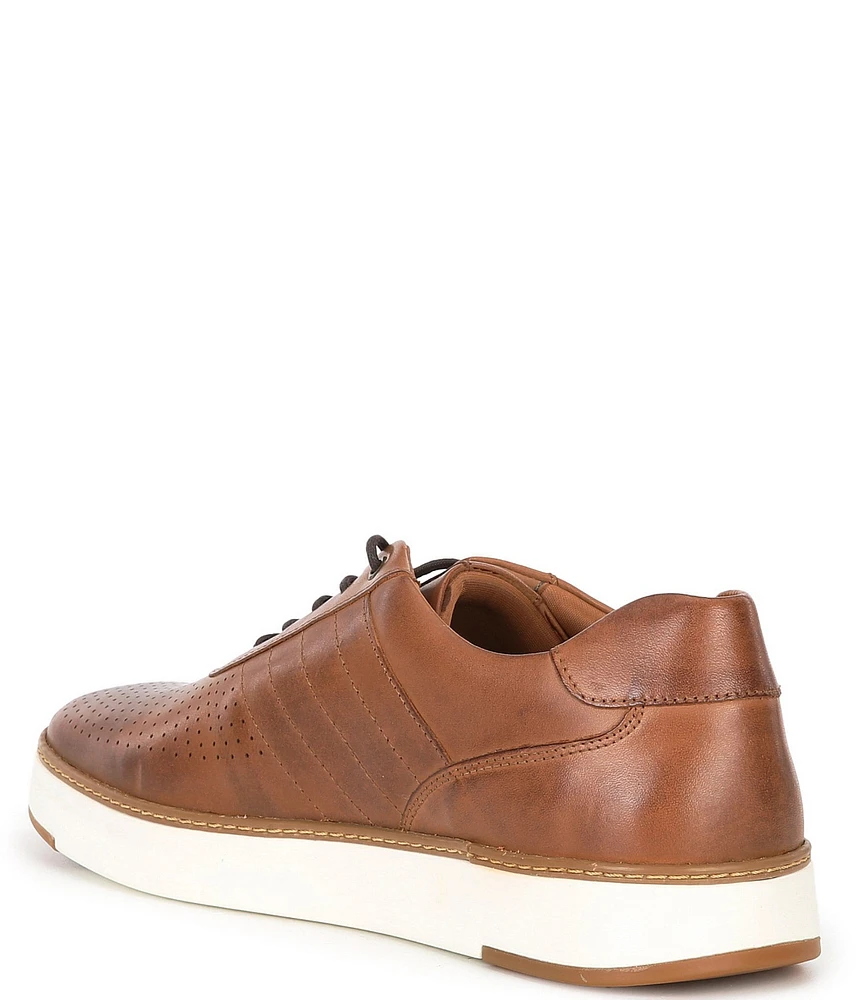 Flag LTD. Men's Stafford Perforated Leather U Throat Sneakers