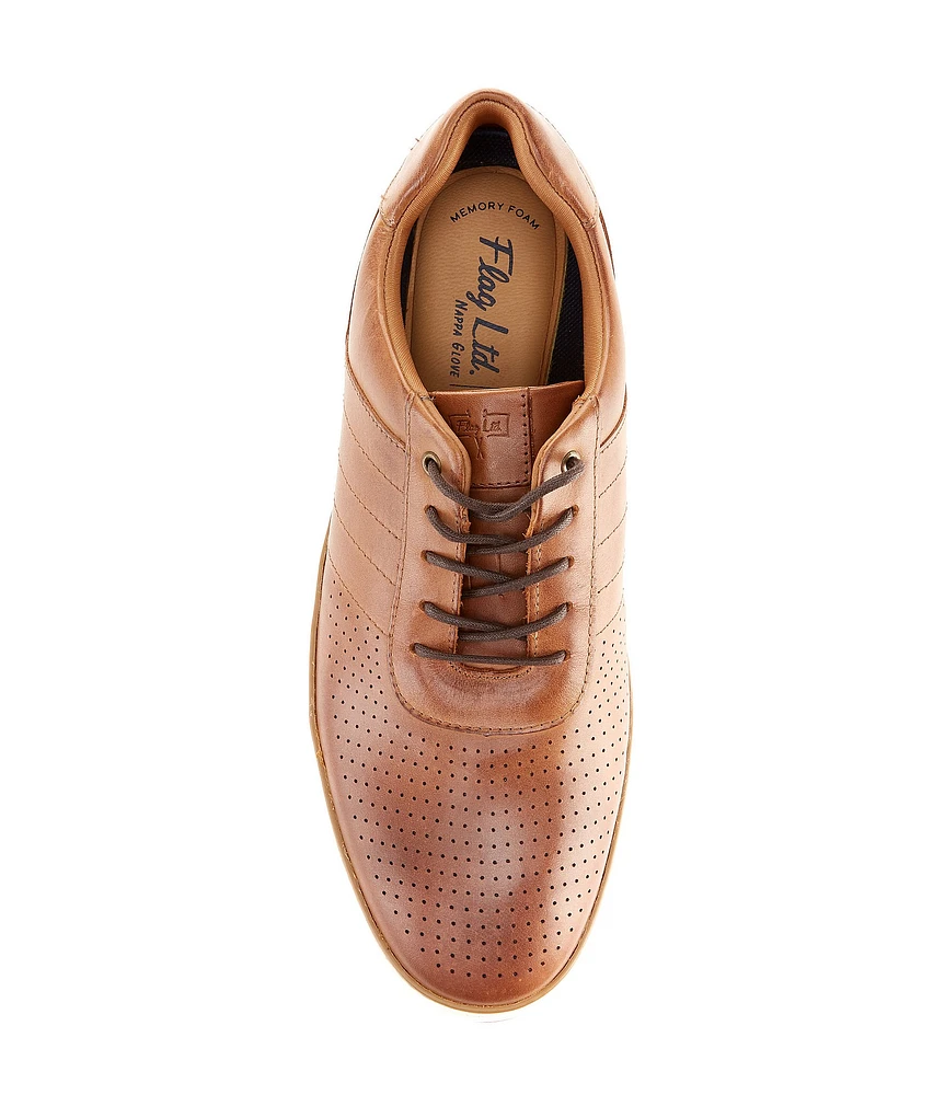 Flag LTD. Men's Stafford Perforated Leather U Throat Sneakers
