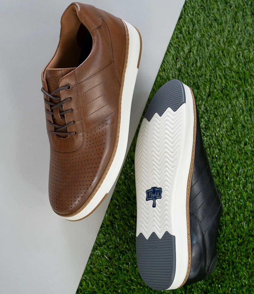 Flag LTD. Men's Stafford Perforated Leather U Throat Sneakers