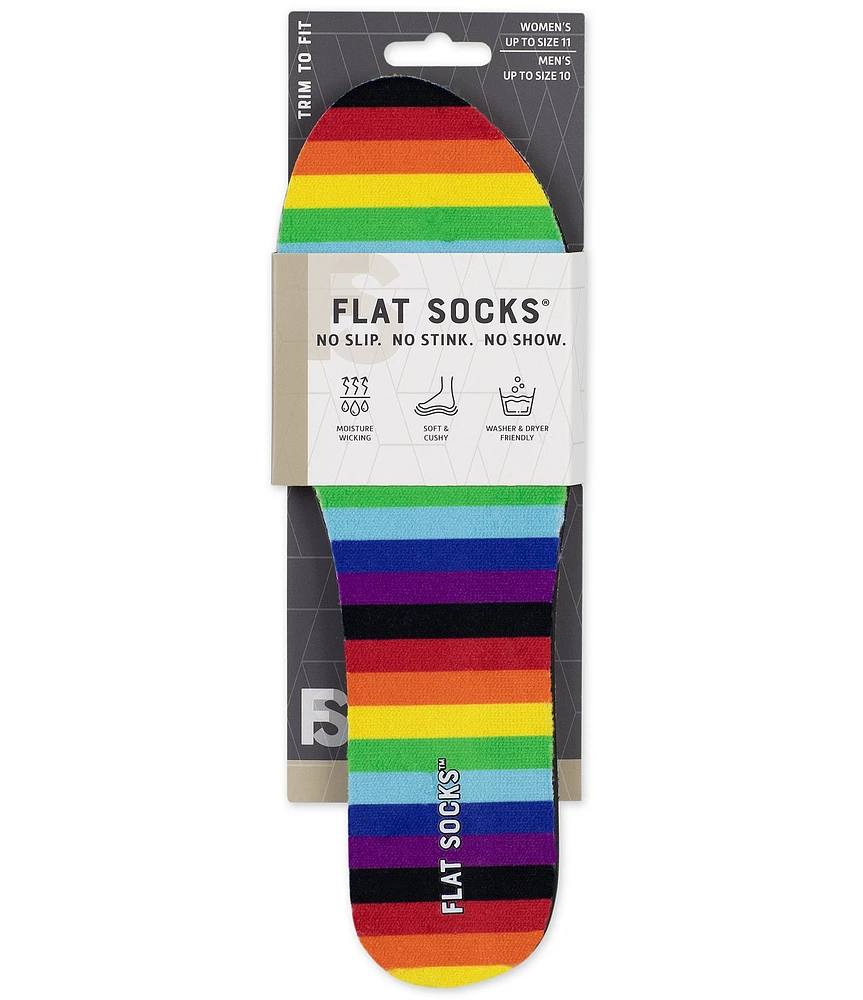 Flat Socks Rainbow Cushioned Liners