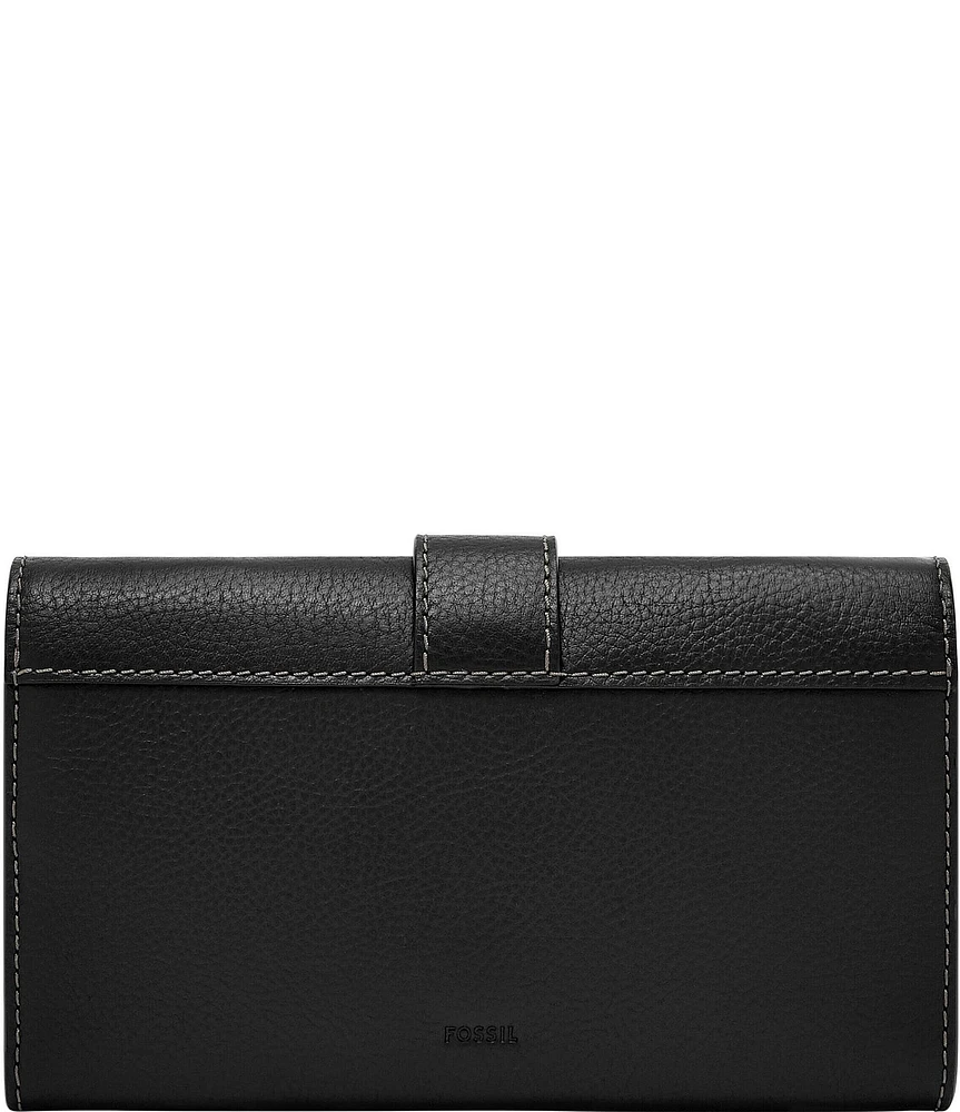 Fossil Harwell Buckled Wallet on a Chain Crossbody Bag