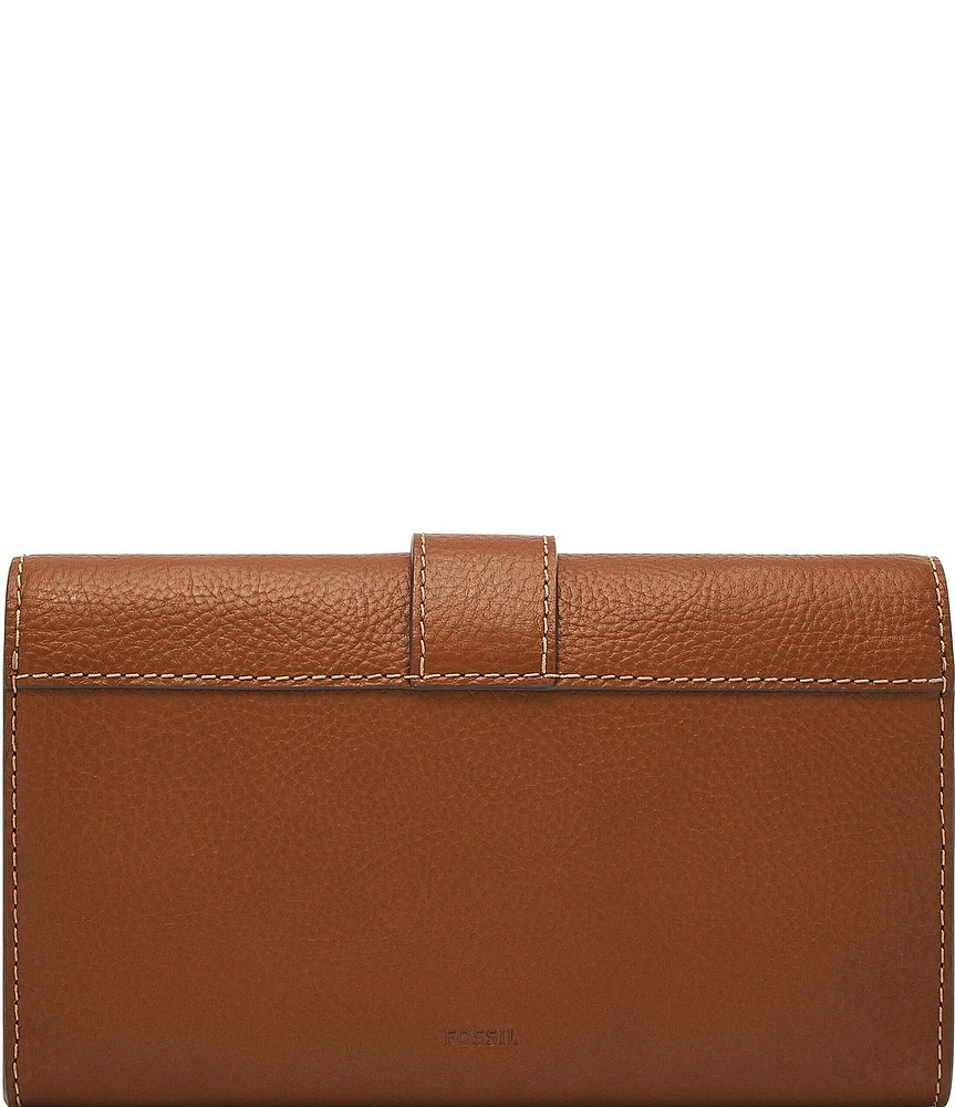 Fossil Harwell Buckled Wallet on a Chain Crossbody Bag
