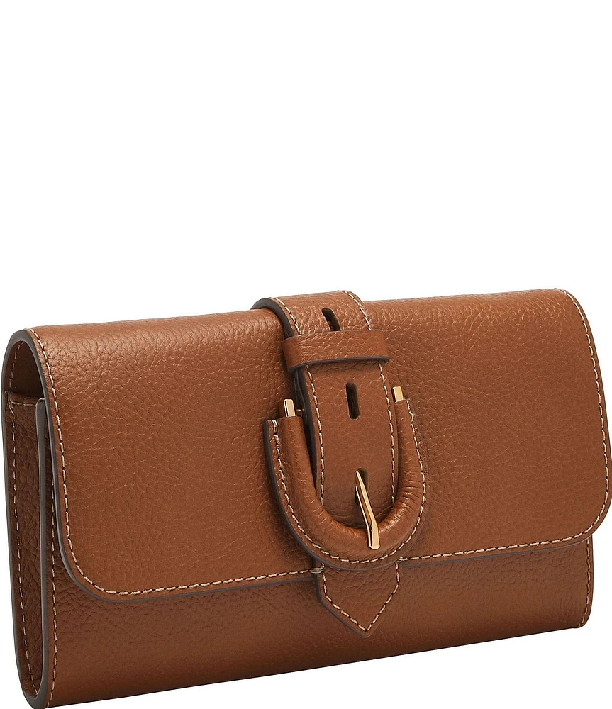Fossil Harwell Buckled Wallet on a Chain Crossbody Bag