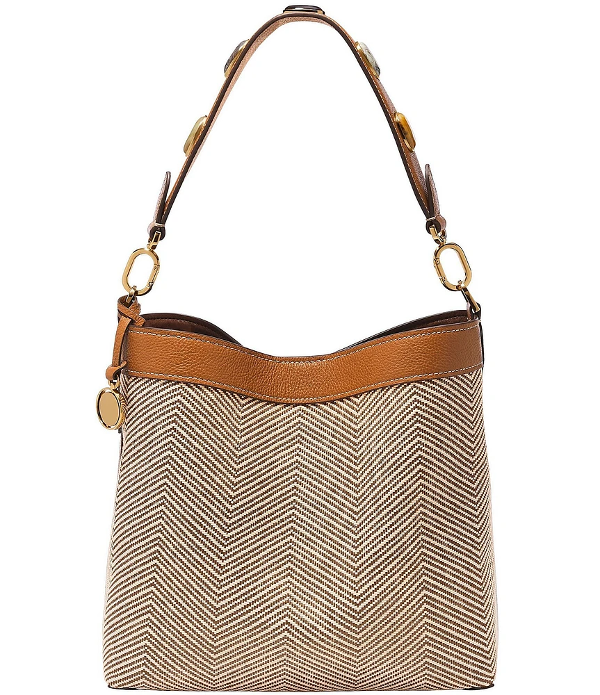 Fossil Jessie Contrast Trim Bucket Bag