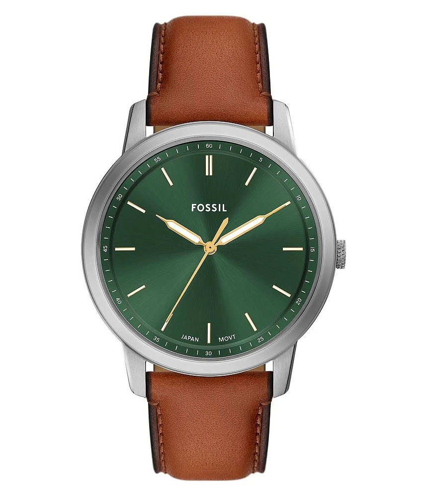 Fossil The Minimalist Analog Leather Strap Watch