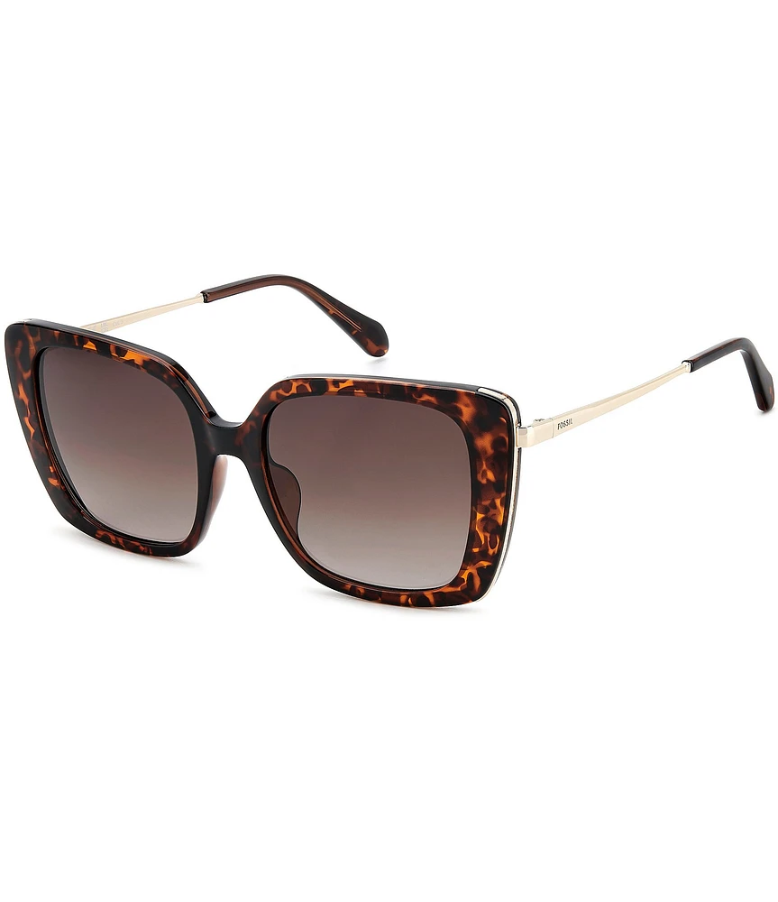Fossil Women's 2152/G/S 54mm Square Sunglasses