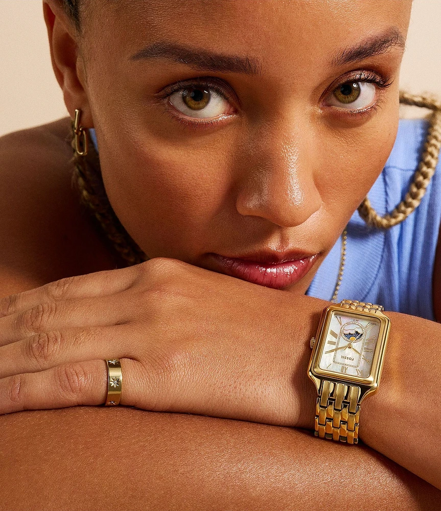 Fossil Women's Raquel Multifunction Stainless Steel Bracelet Watch