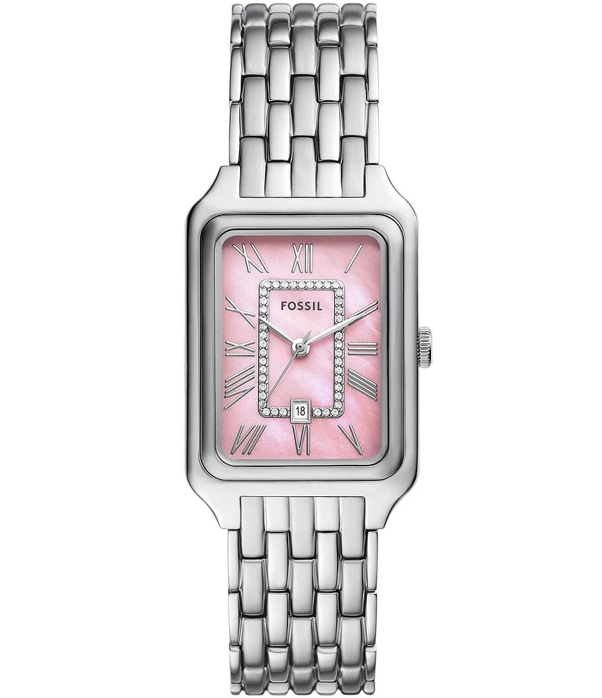Fossil Women's Raquel Three-Hand Stainless Steel Bracelet Watch