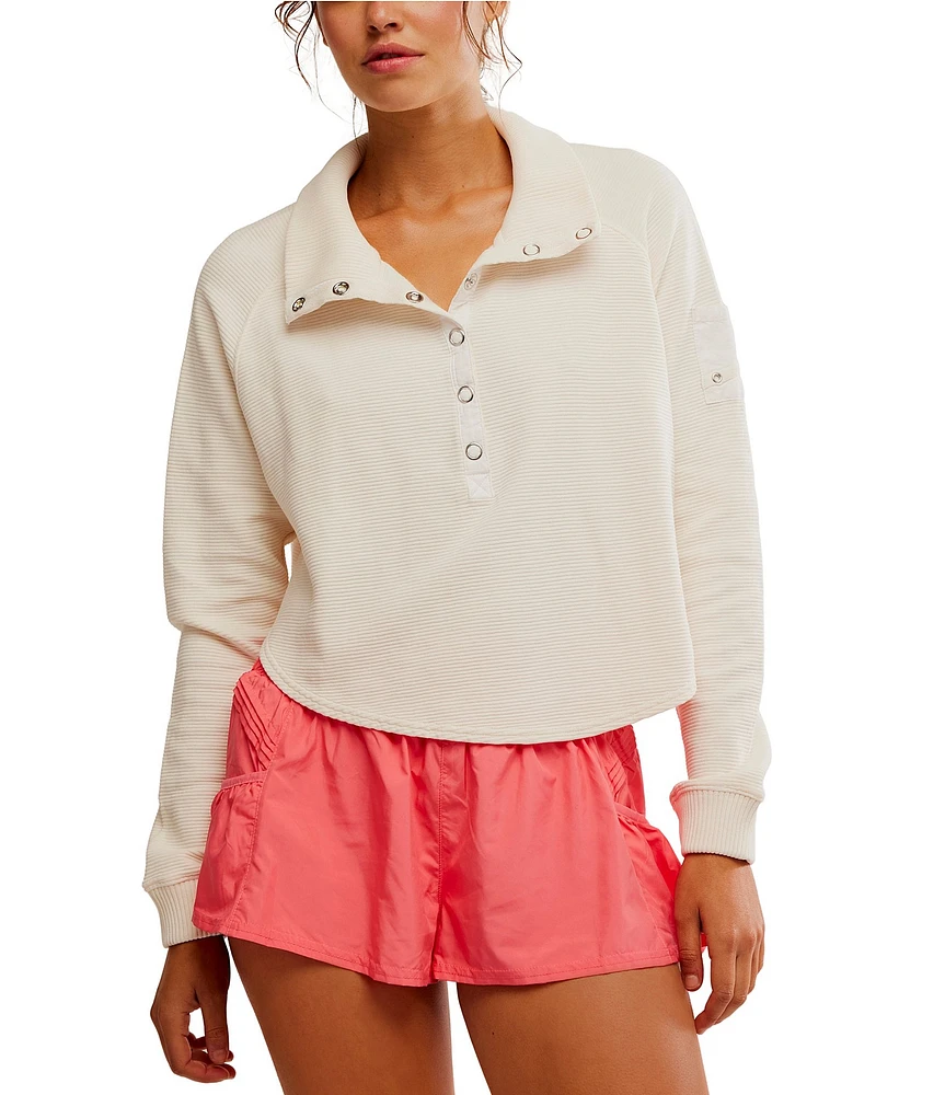 FP Movement So Fly Ribbed Henley Layer Top
