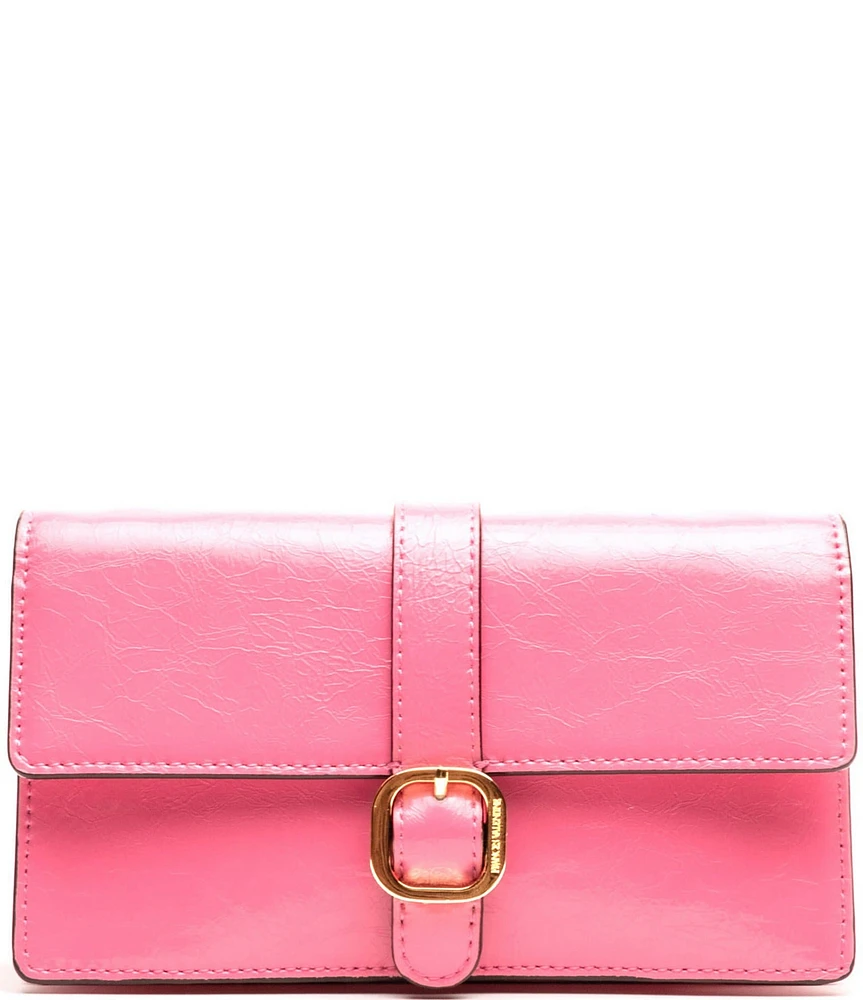 FRANCES VALENTINE Crossbody Accordion Buckled Wallet