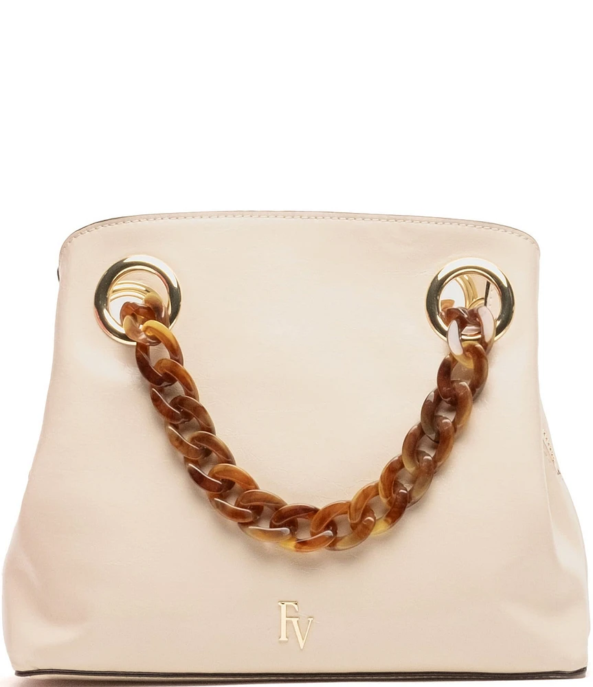 FRANCES VALENTINE Crinkled Leather Skip Tote Bag