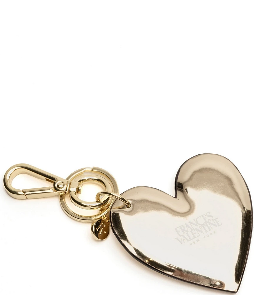 FRANCES VALENTINE FV Logo Heart Keychain