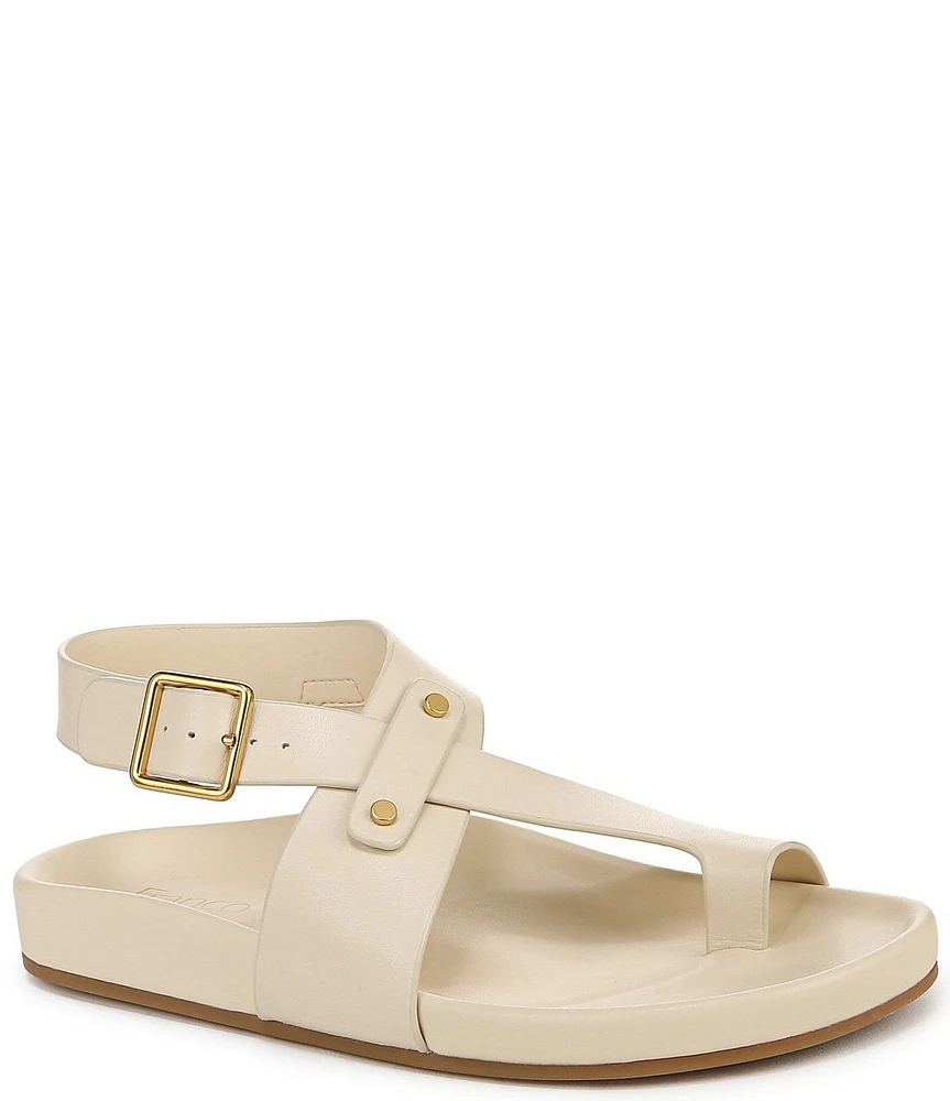Franco Sarto Blair Leather Toe Loop Sandals
