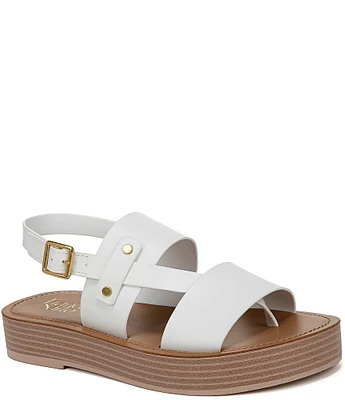 Franco Sarto Genova Leather Platform Sandals