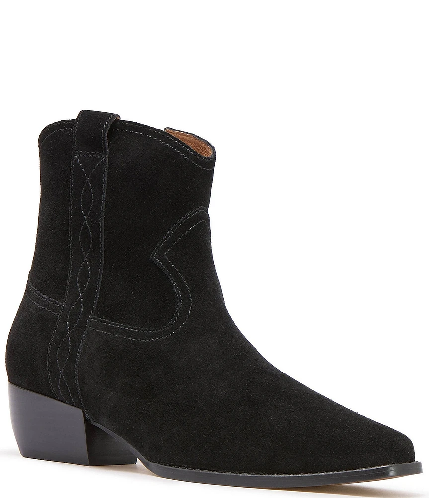FRANKIE4 Shadow Western Suede Booties