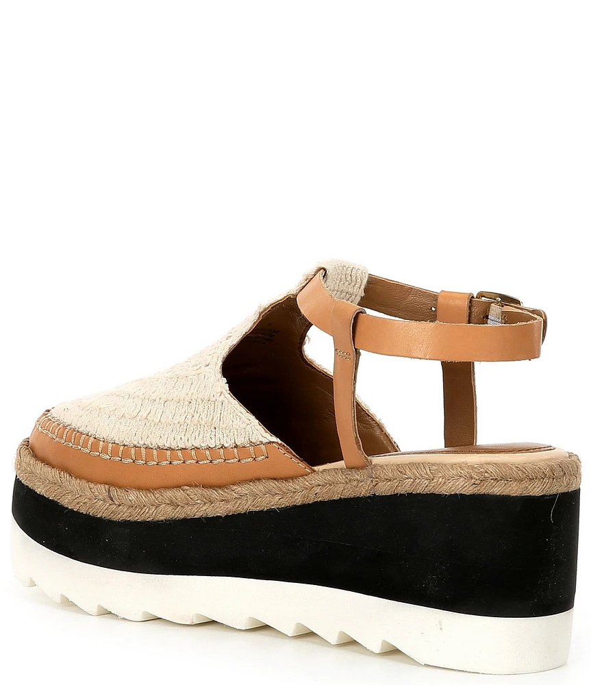 Free People Morning In Mykonos Crochet Platform Espadrille Wedges
