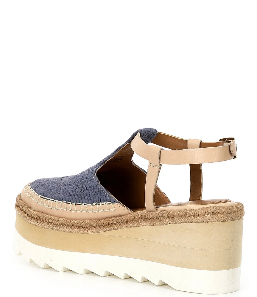 Free People Morning In Mykonos Crochet Platform Espadrille Wedges
