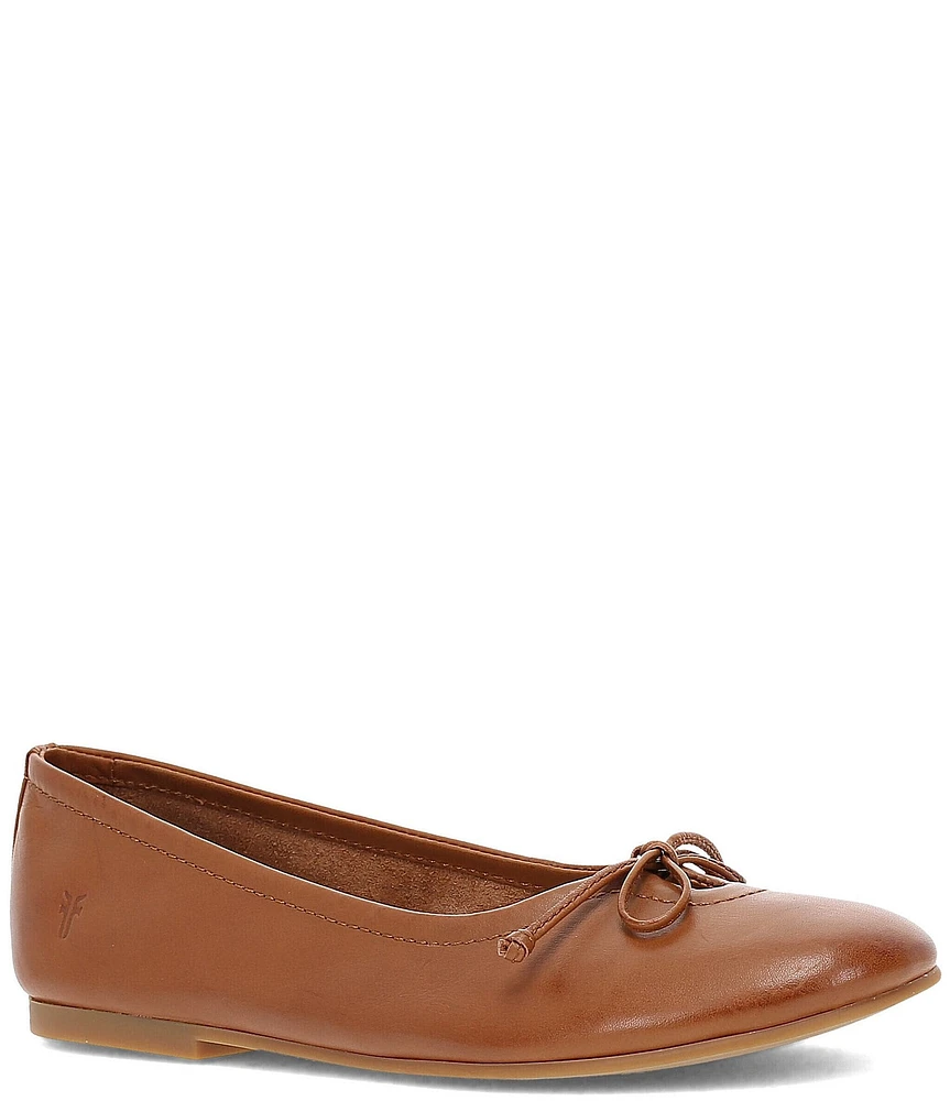 Frye Emma Leather Bow Ballet Flats