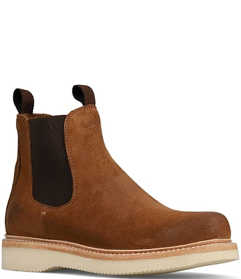 Frye Men's Hudson Suede Chelsea Work Boots