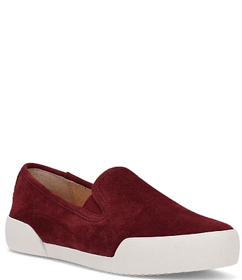 Frye Mia Suede Slip On Platform Sneakers