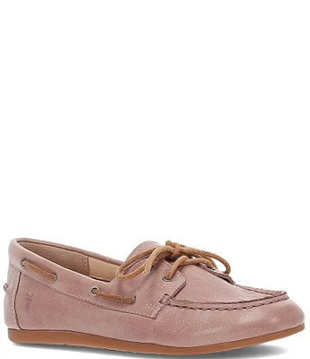 Frye Naya Leather Boat Shoes