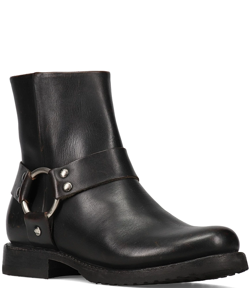 Frye Veronica Flex Leather O-Ring Harness Hardware Booties