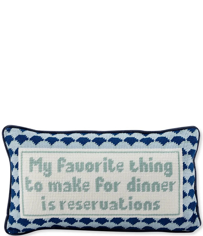 Furbish Reservations Needlepoint Pillow