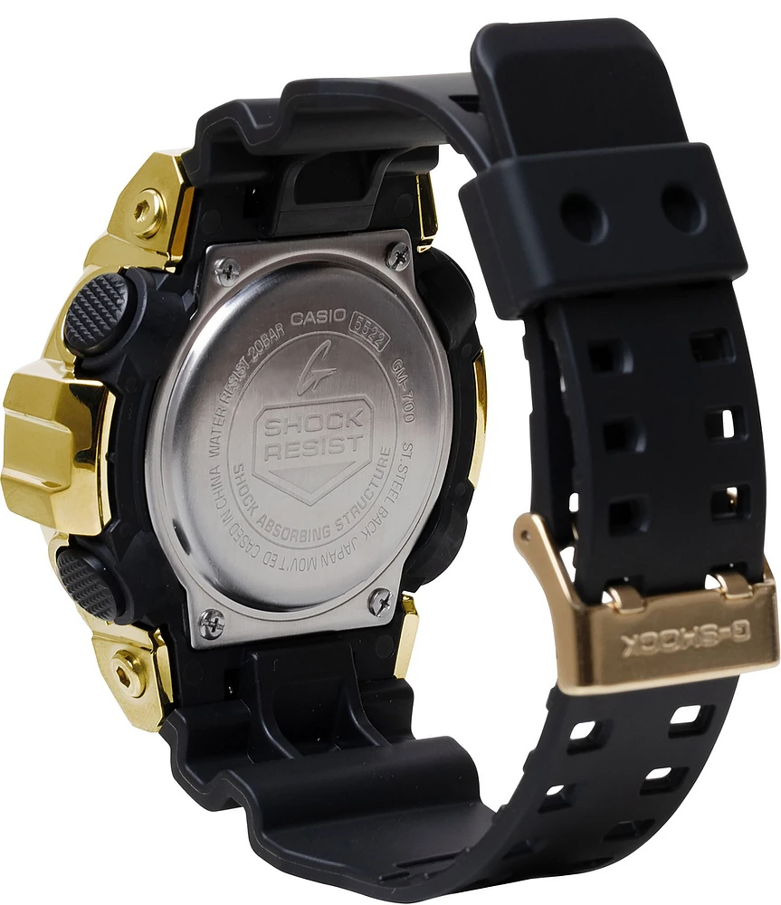 G-Shock Men's Ana-Digi Black Resin Strap Gold Case Watch