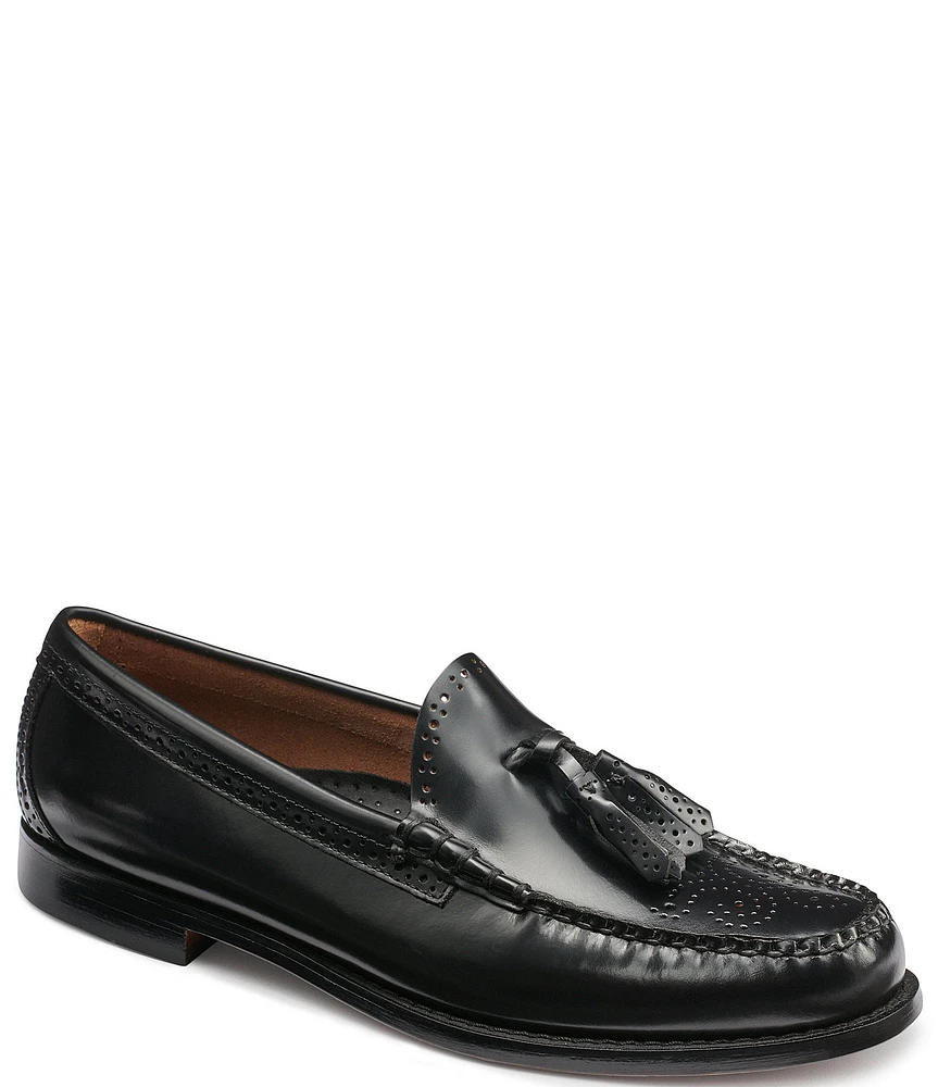 G.H. Bass Men's Larkin Leather Tassel Brogue Detail Weejun Loafers