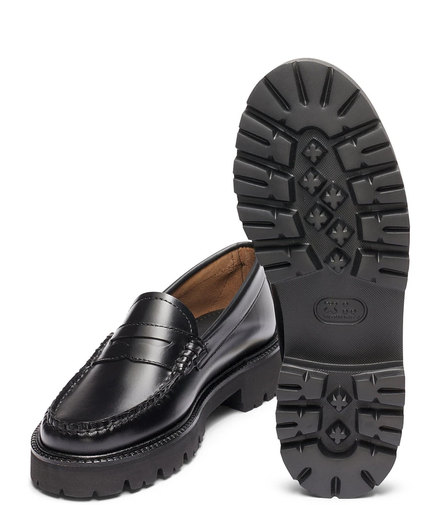 G.H. Bass Whitney Super Lug Weejun Leather Penny Loafers