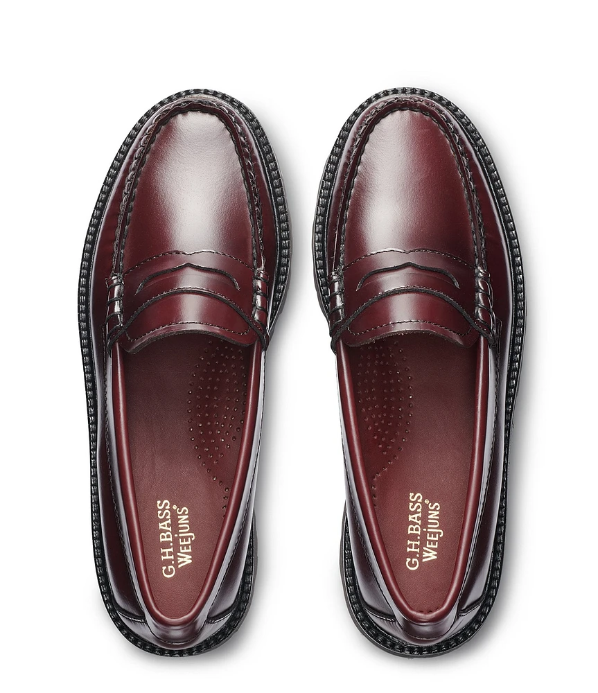 G.H. Bass Whitney Super Lug Weejun Leather Penny Loafers