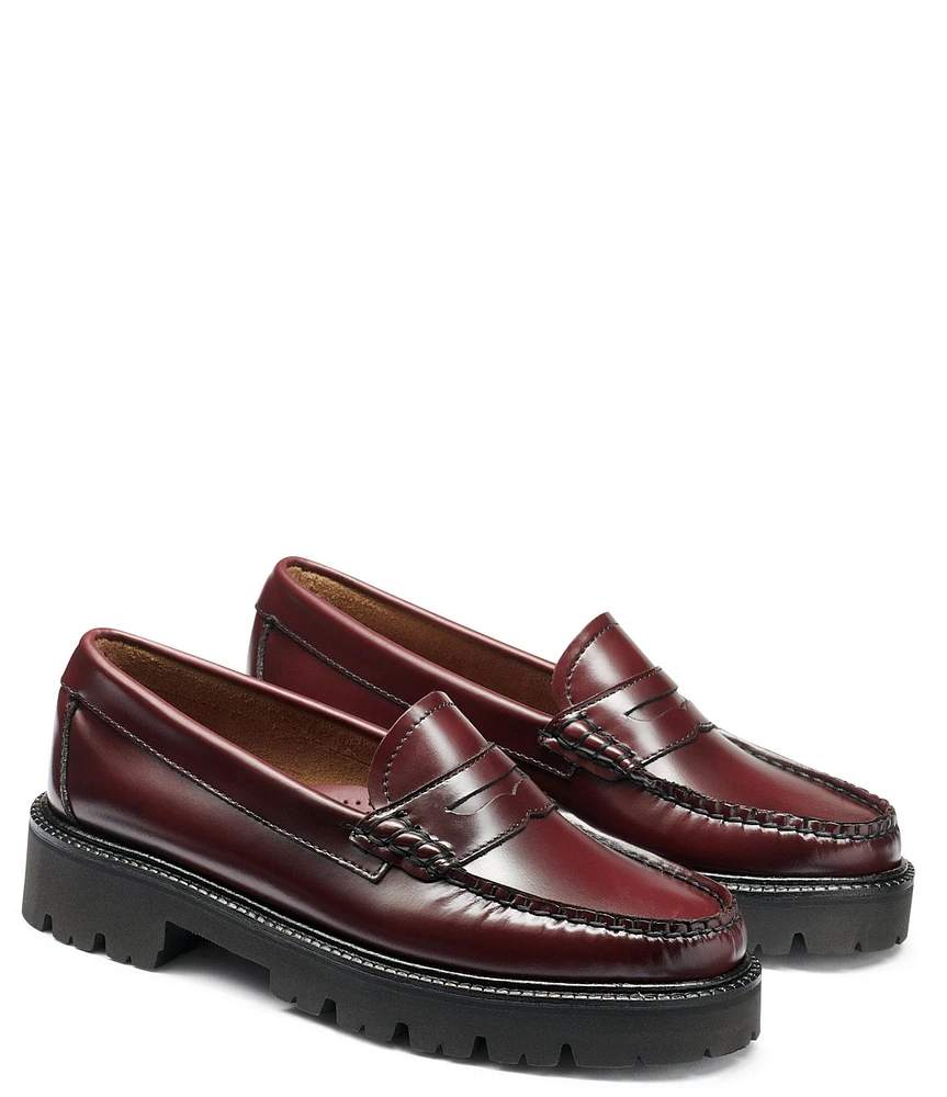 G.H. Bass Whitney Super Lug Weejun Leather Penny Loafers