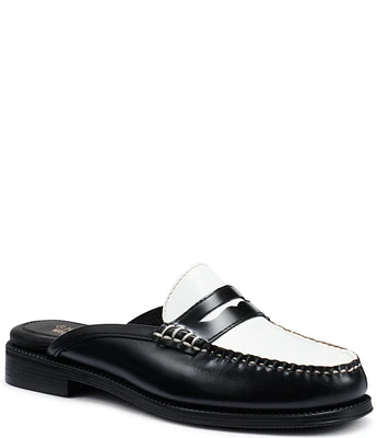 G.H. Bass Women's Wynn Easy Weejun Leather Penny Loafer Mules
