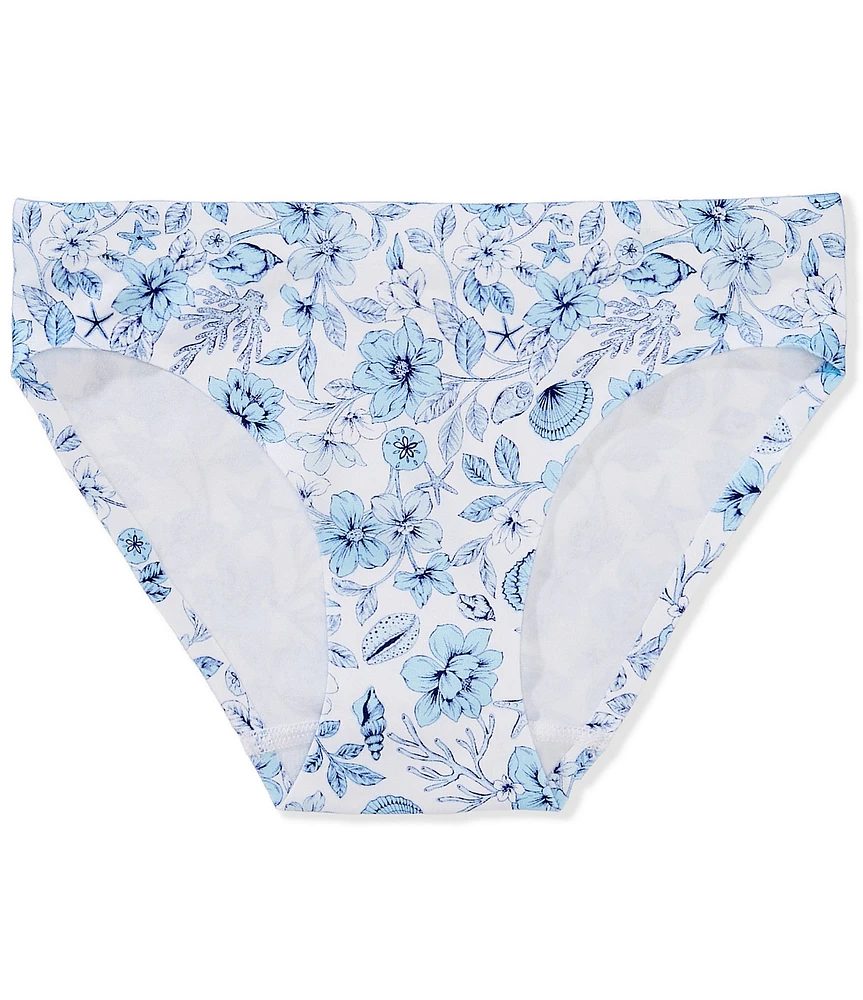 GB Big Girls Ditsy Floral Print Seamfree Bonded Bikini Panties