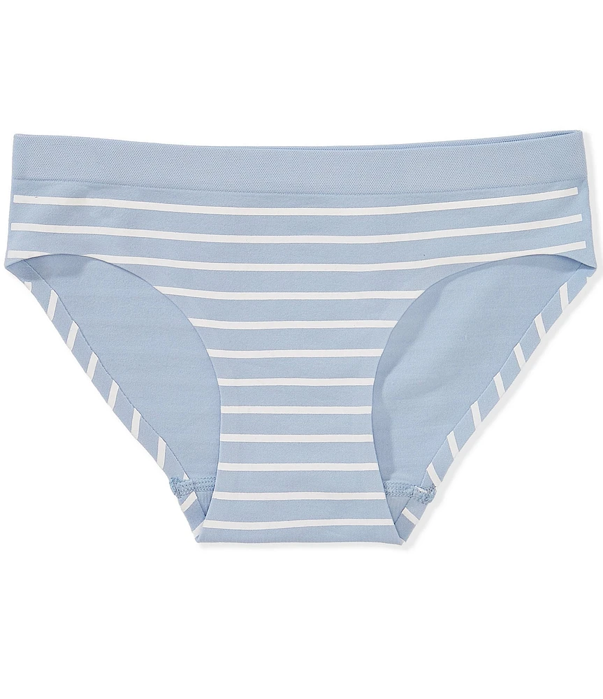 GB Big Girls Seamfree Bonded Striped Bikini Panties