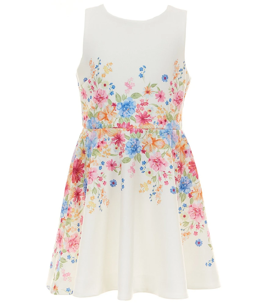 GB Big Girls Floral Fit & Flare Dress