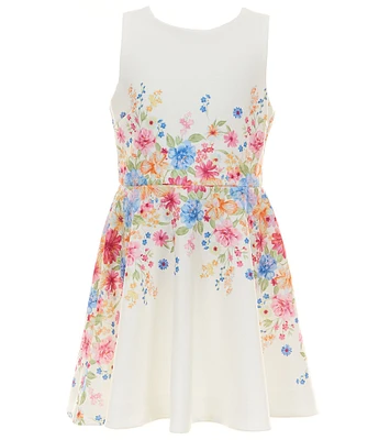 GB Big Girls Floral Fit & Flare Dress