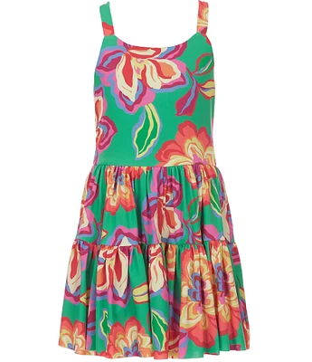 GB Big Girls Multi-Color Floral Printed Active Dress
