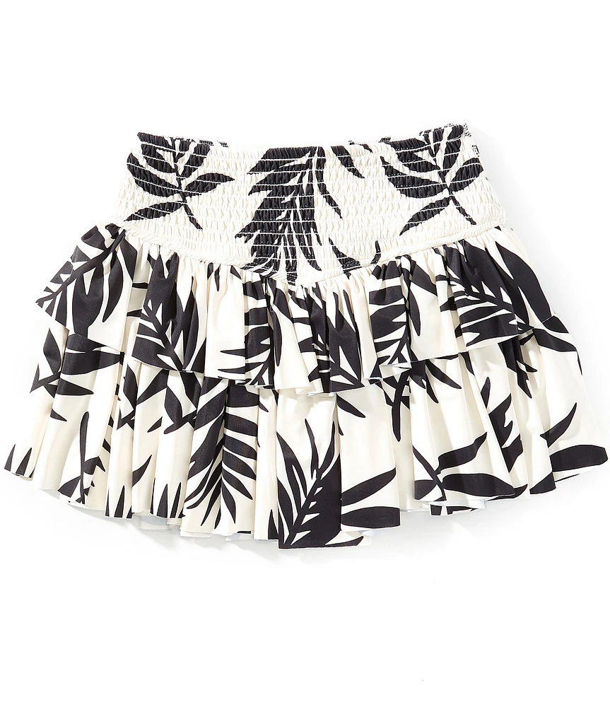 GB Big Girls Gracie Leaf Floral Print Skirt