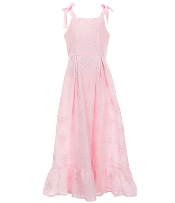 GB Big Girls Lace Ribbon Maxi Dress