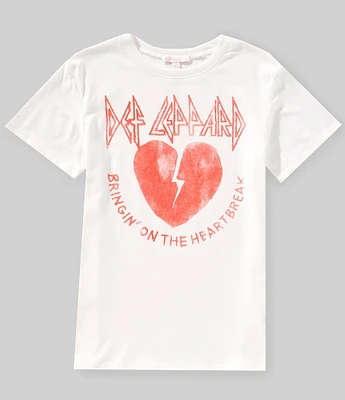 GB Big Girls Oversized Def Leppard Graphic T-Shirt